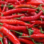 chilli pepper, market, vegetables, food, spices, chile, peppers, red, thailand
